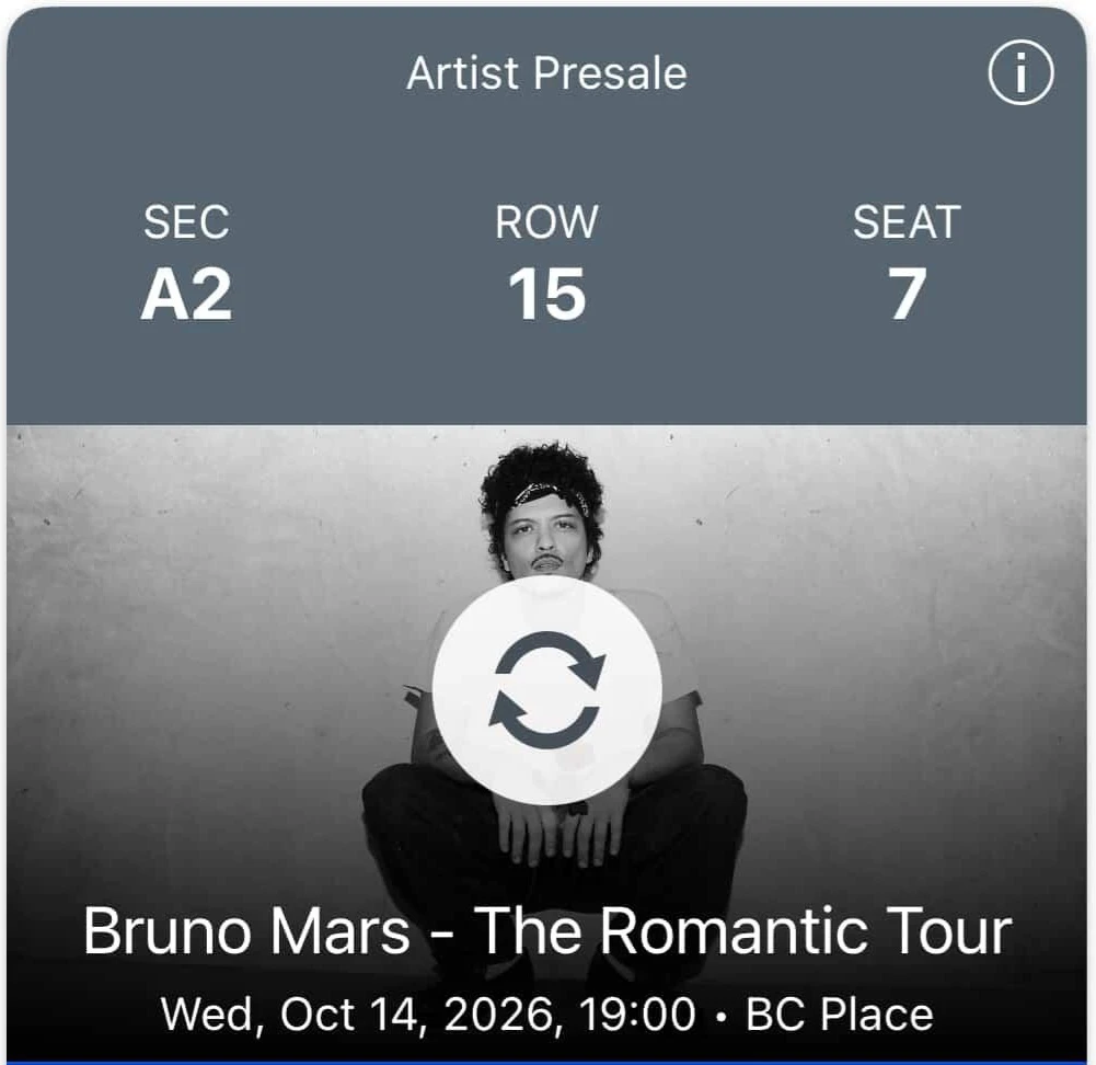 Bruno Mars The Romantic Tour Tickets - Wed, Oct 14 2026 - photo 4
