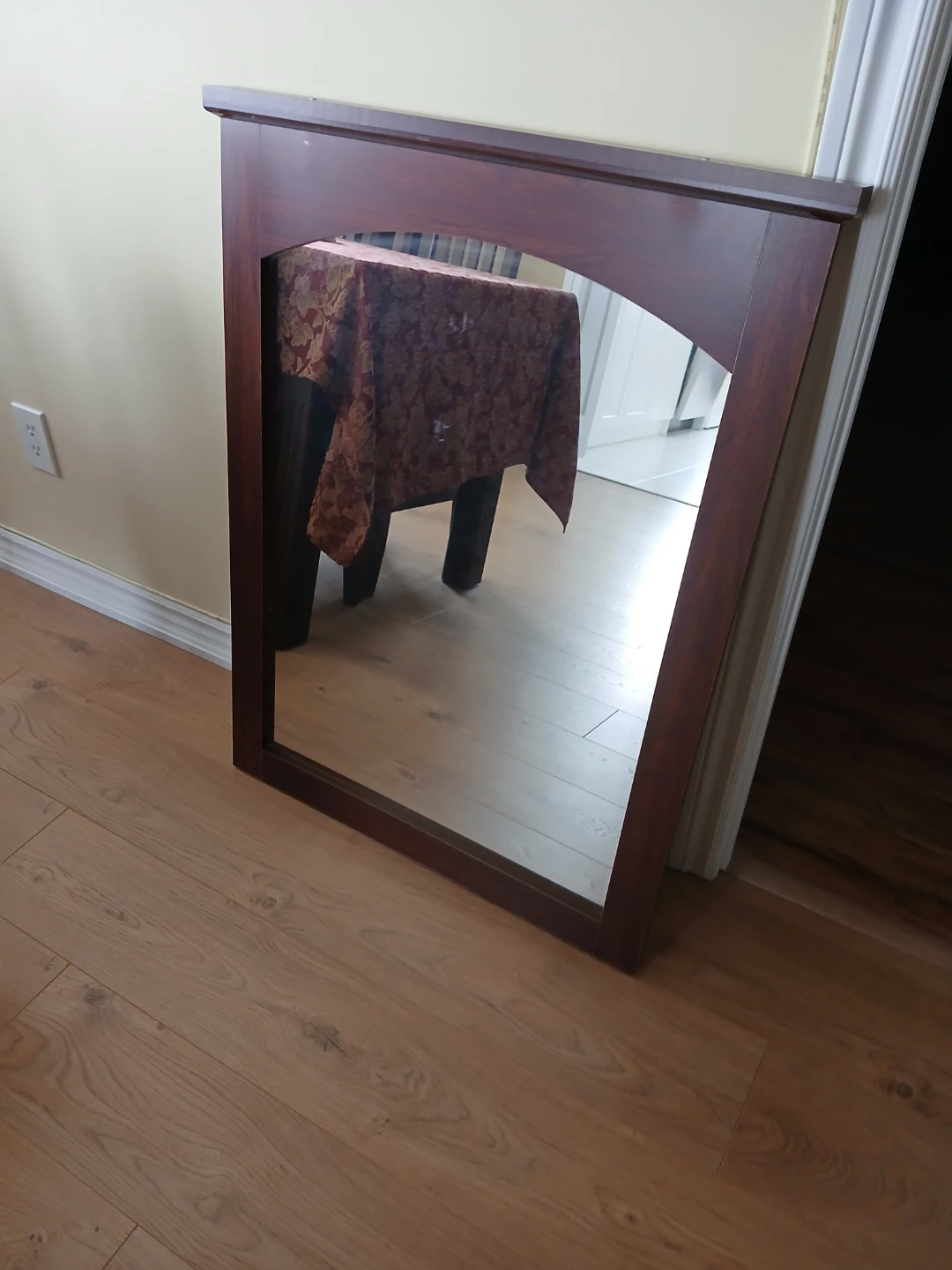 Wooden Framed Arch Mirror - photo 2