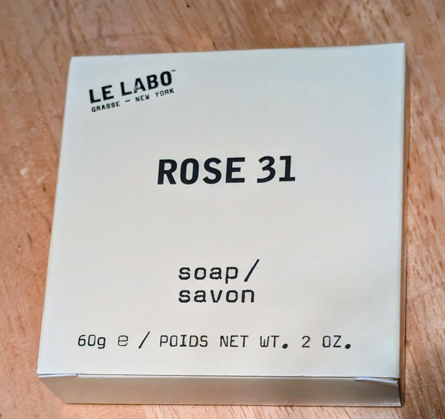 Two LE LABO ROSE 31 Soap / Savon 60g