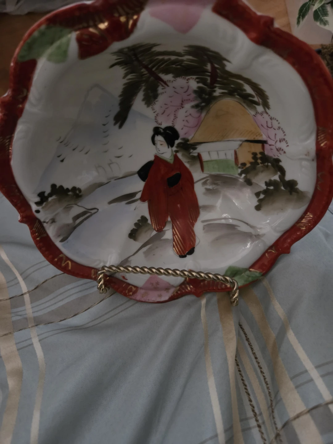 Decorative Asian Scene Plate