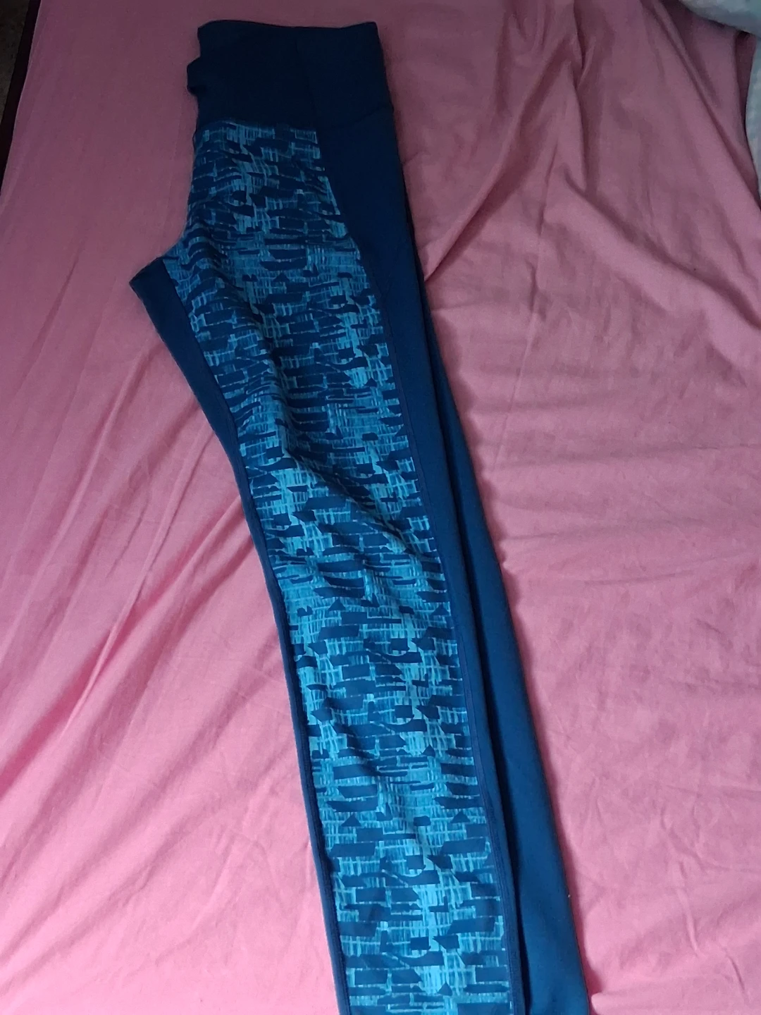 Under Armour Blue Patterned Leggings MD/M