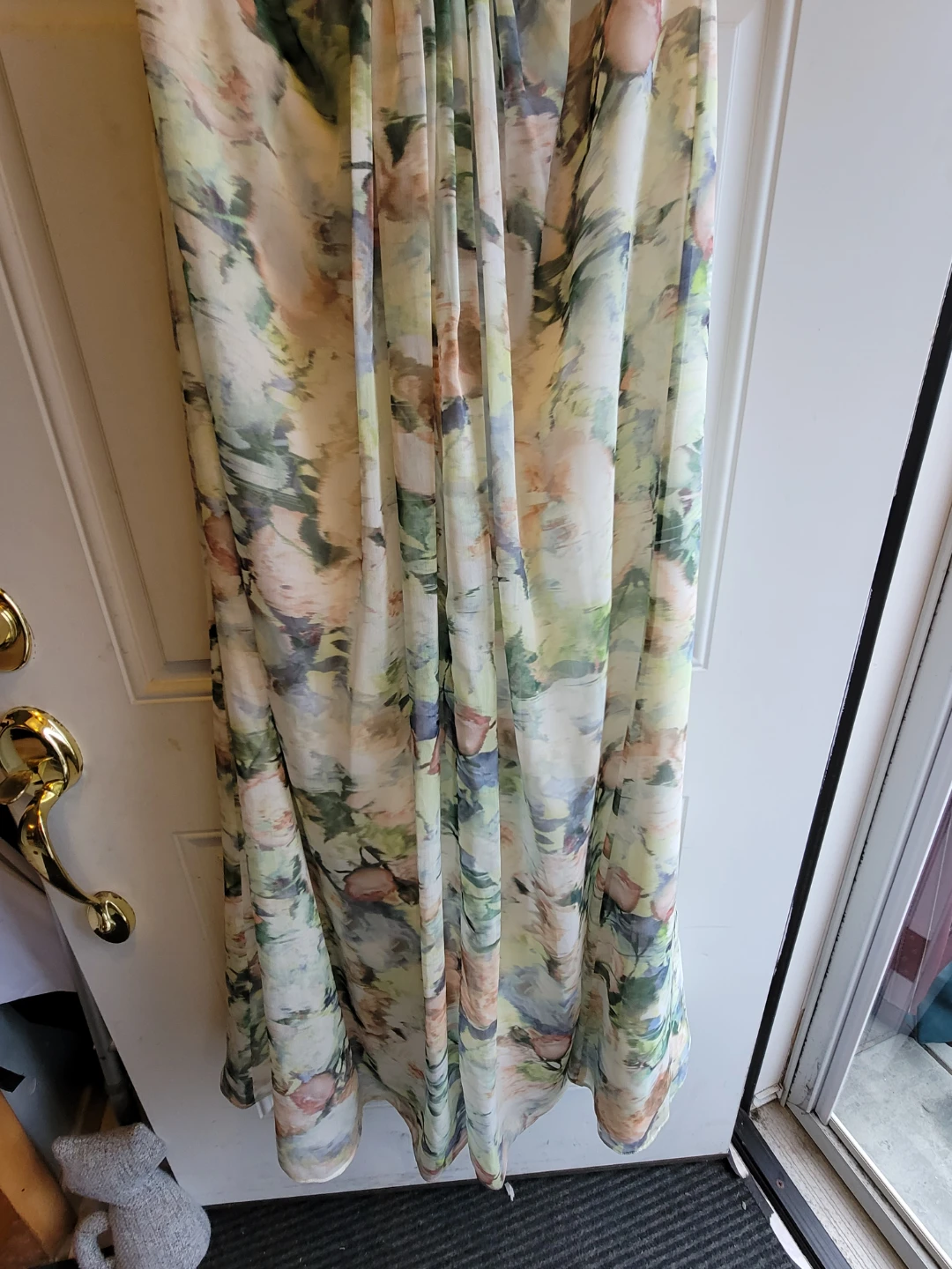 David's Bridal Strapless Floral Print Maxi Dress Size 6 - photo 3