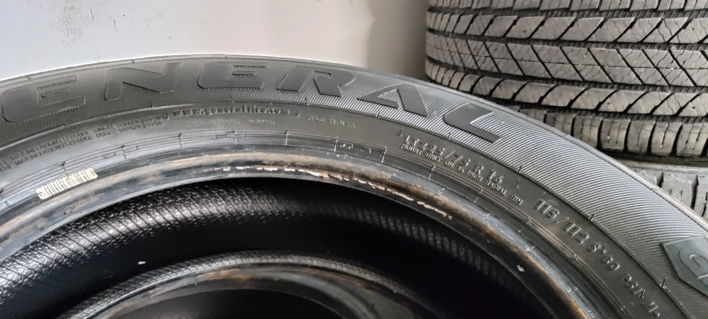 4 Tires: LT225/75/16 General Tire Grabber AT2 All Terrain Tire - photo 2