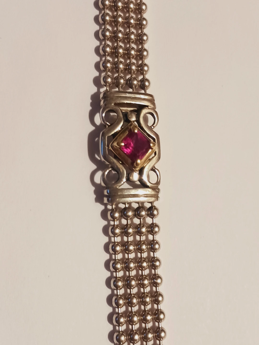 Finestra Designer Signed Sterling Silver 925 Gemstone Bracelet