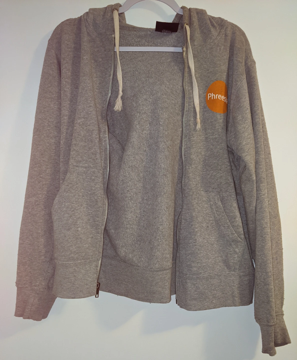 Company-branded Zip-up Hoodie (Light Grey) - photo 3