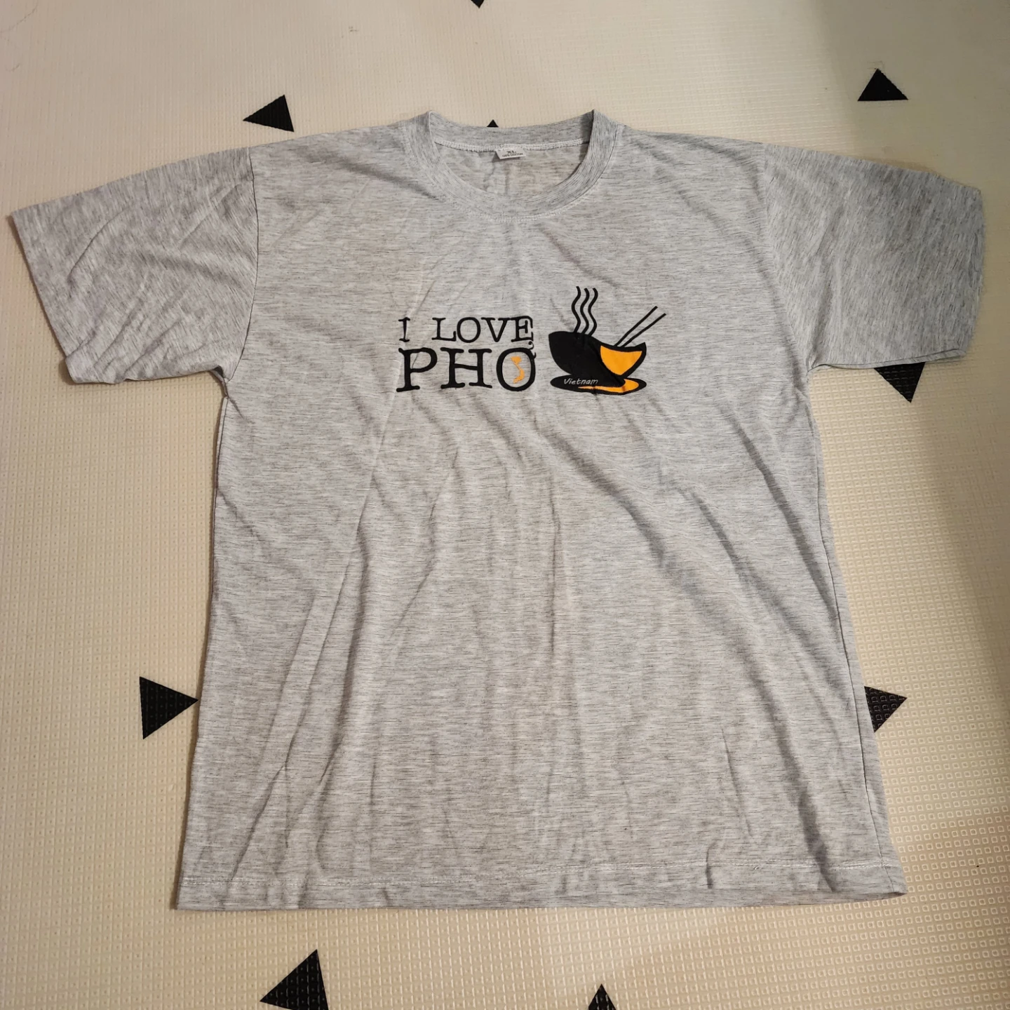New Grey "I Love Pho" T-Shirt - XL