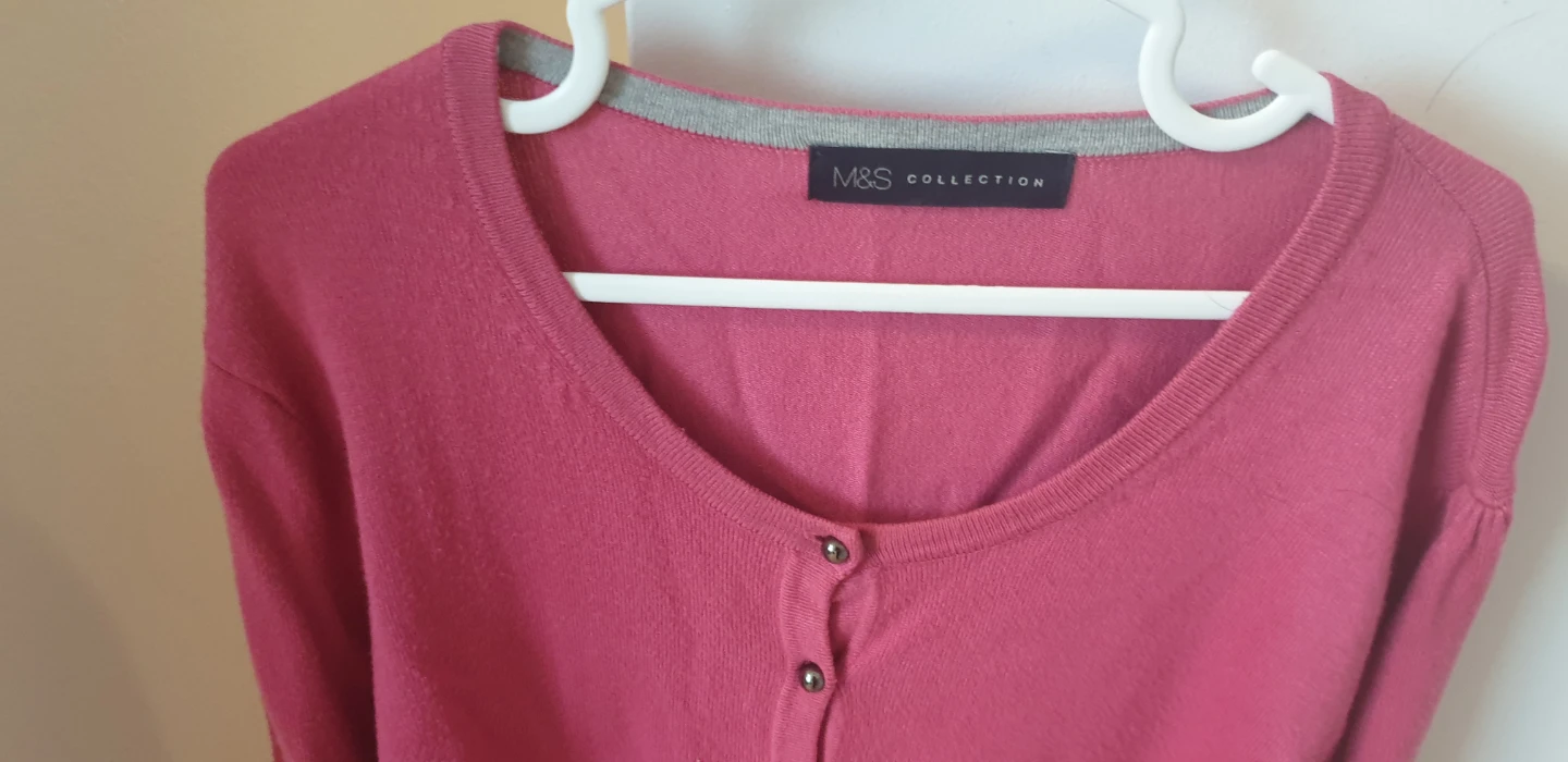 M&S Collection Pink Cardigan UK 12 - photo 2