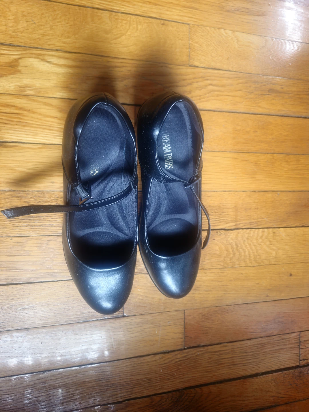 Black Mary Jane Platform Heels - Size 8.5