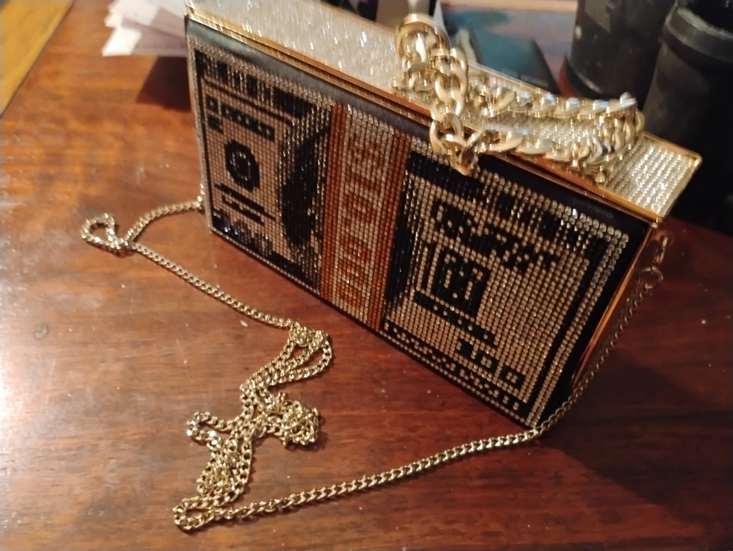 AKIRA Money Clutch Purse with Chain Strap