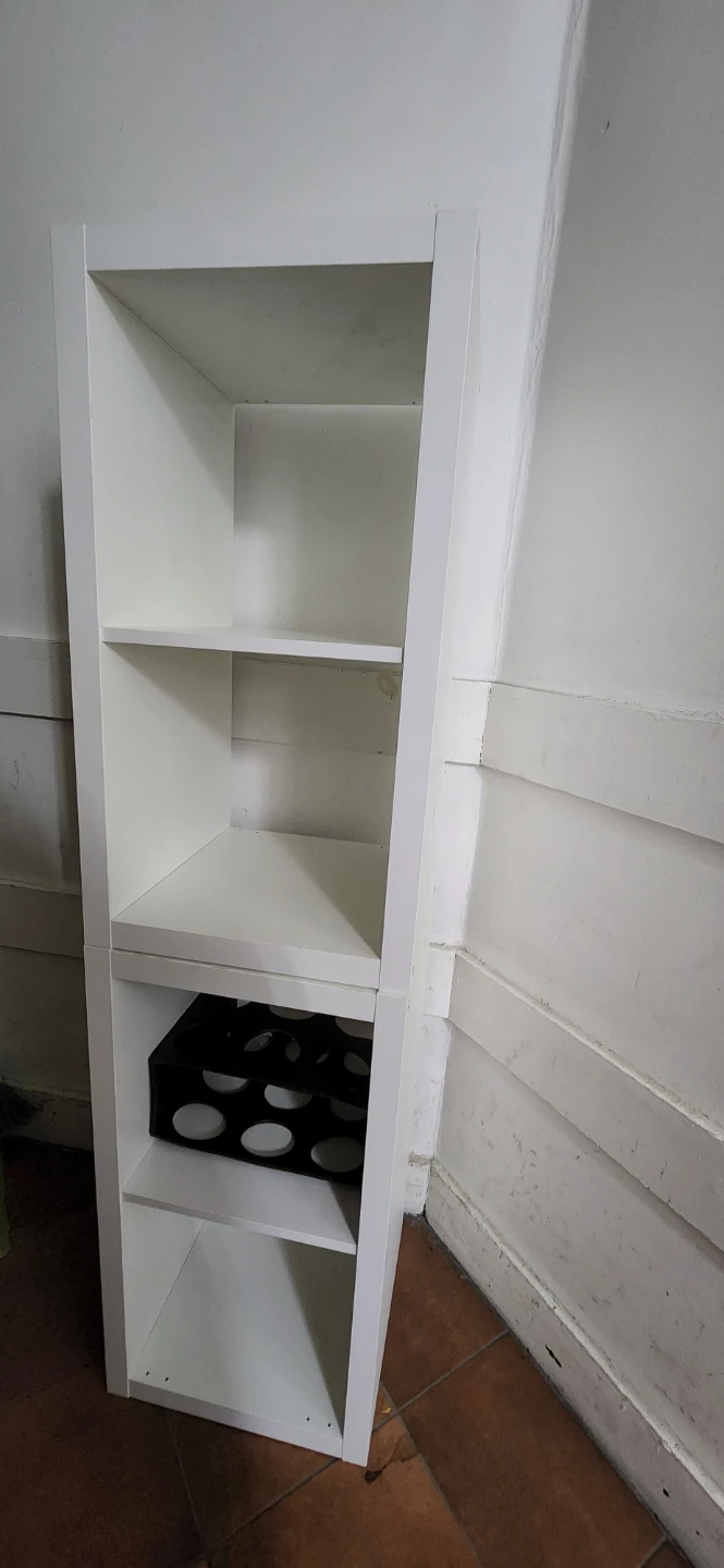 White Cube Shelving Unit with Insert - photo 2
