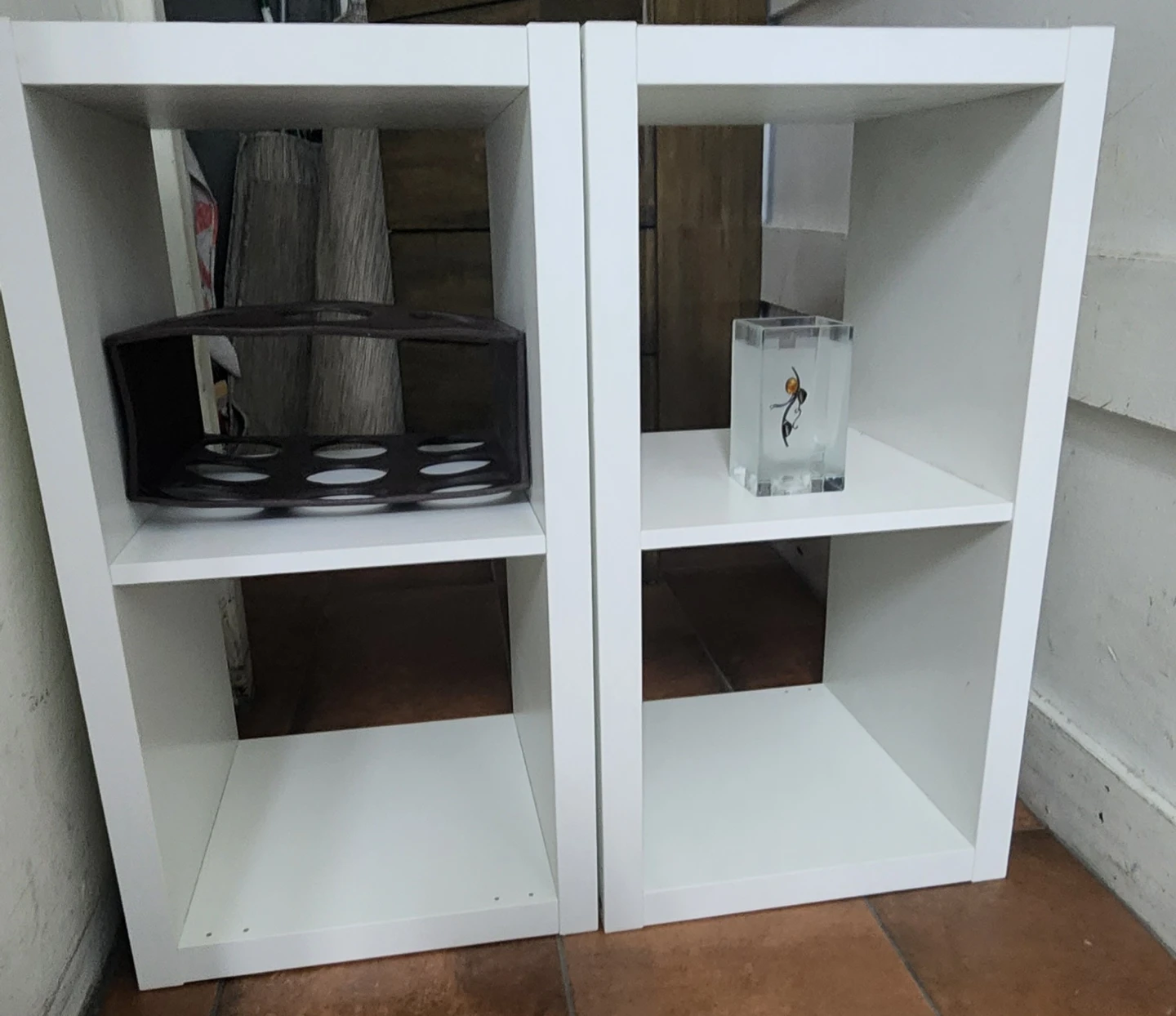 White Cube Shelving Unit with Insert - photo 3