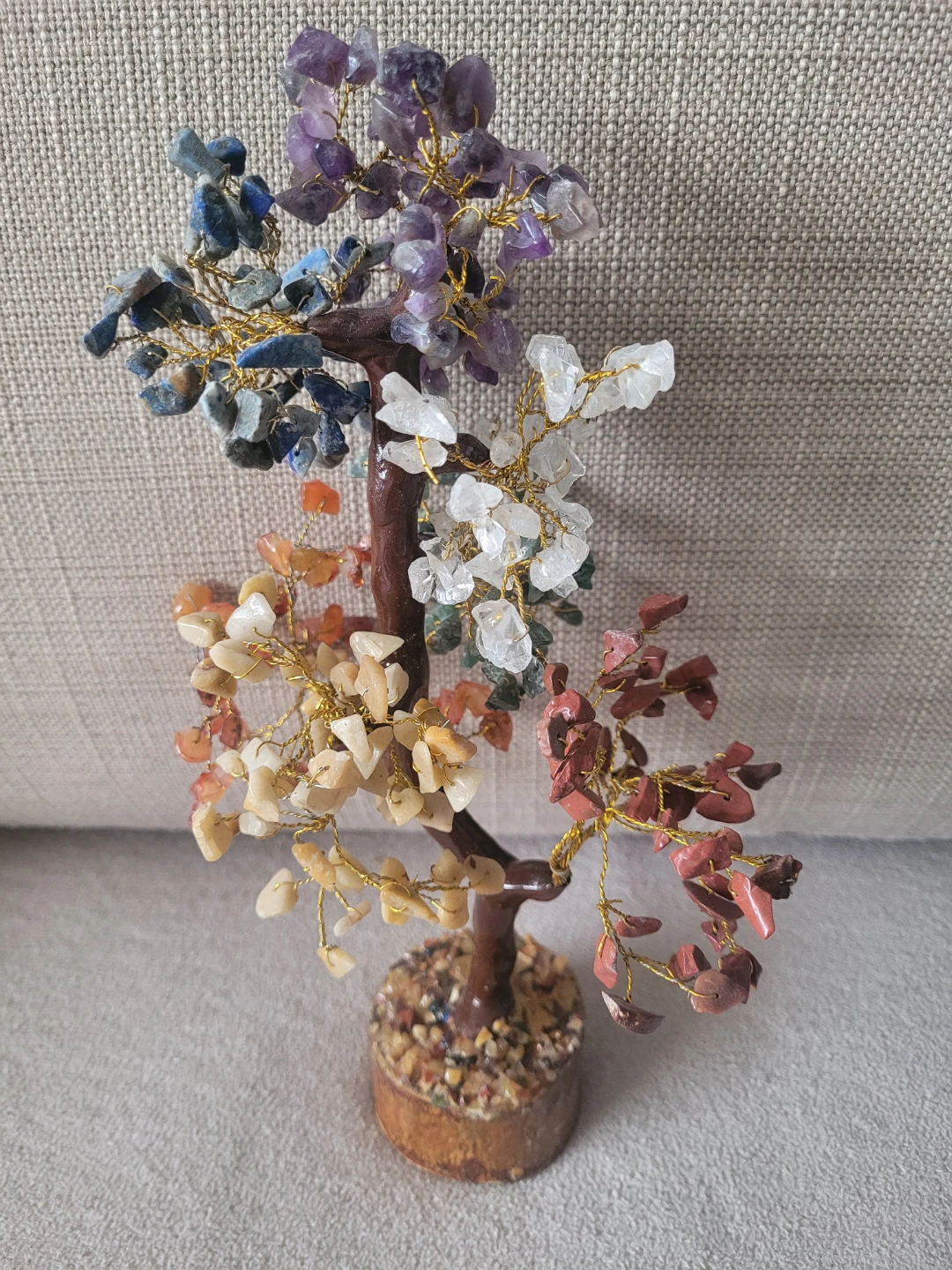 Decorative tree with natural gemstones - photo 4