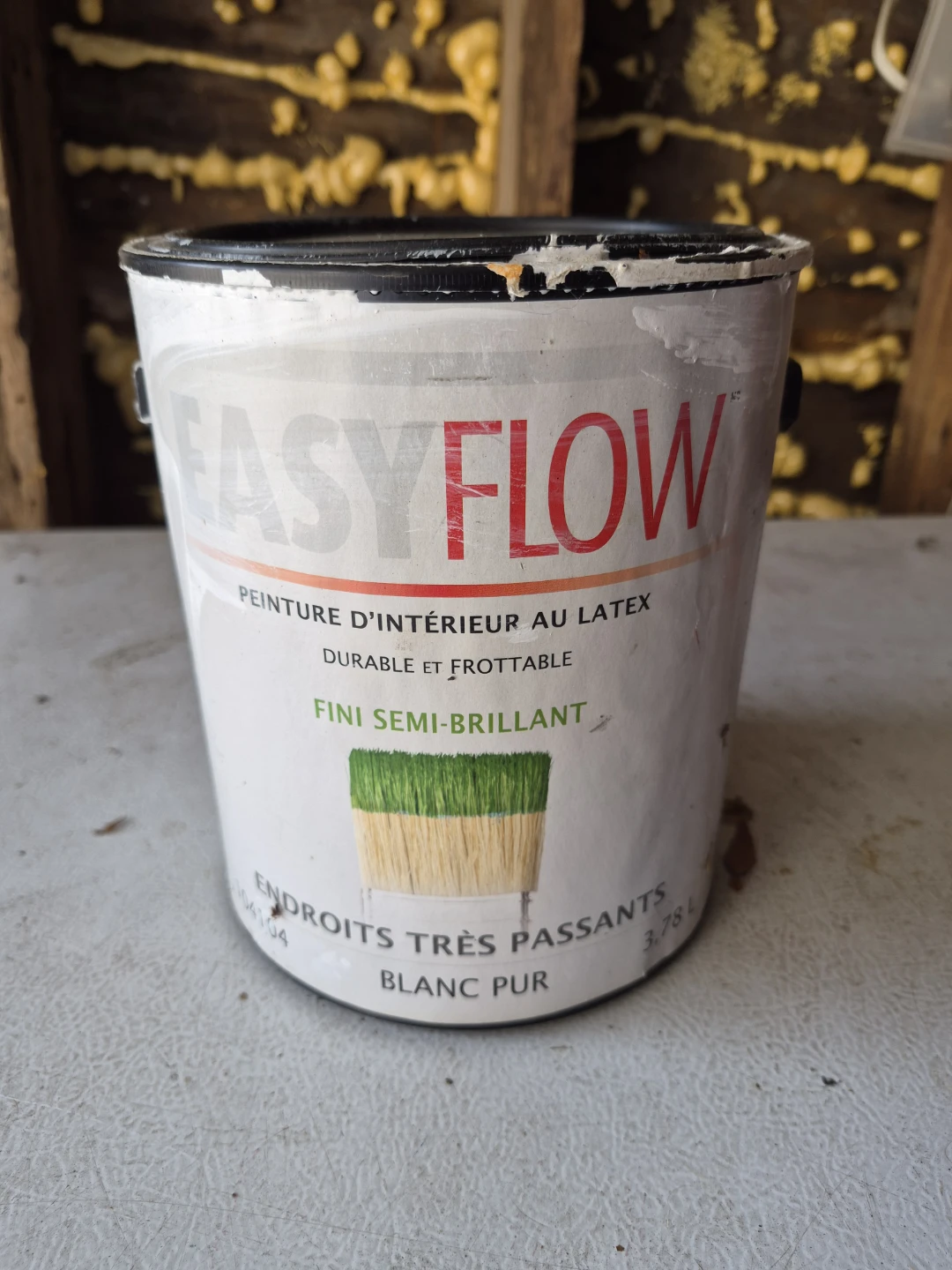 EasyFlow Semi-Gloss Interior Latex Paint - Pure White
