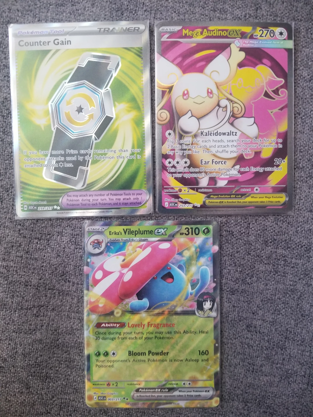 Pokémon - Mega Audino EX, Erika's Vileplume EX, Counter Gain