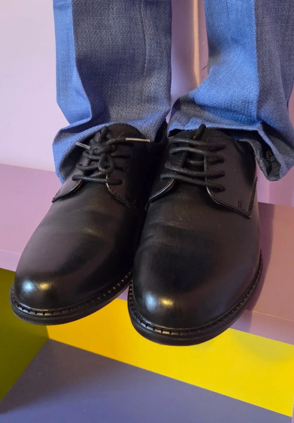 Boy's Blue Suit Size 8 Years + Shoes 👔 - photo 4