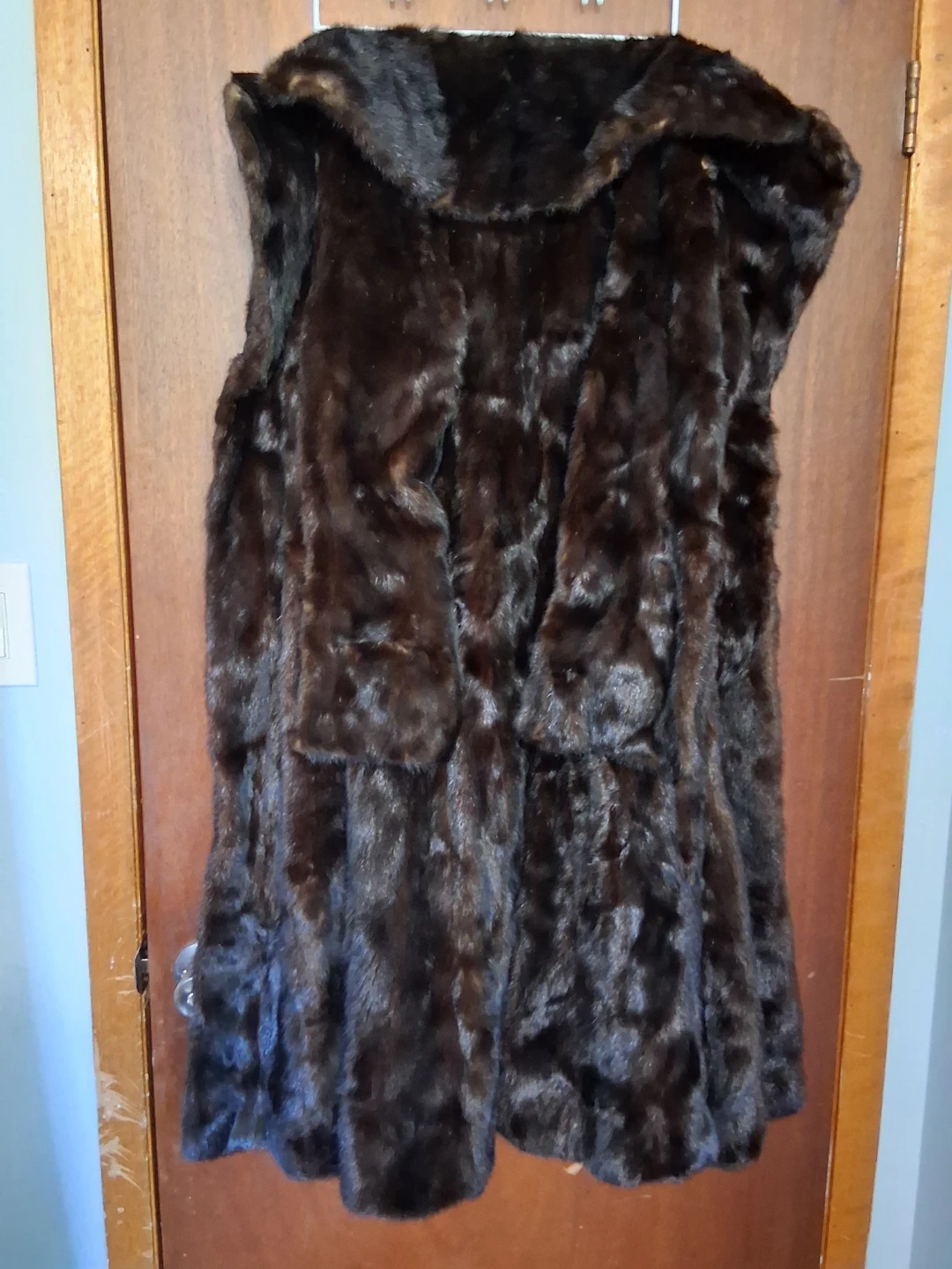 Dark Brown Fur Jacket - photo 2