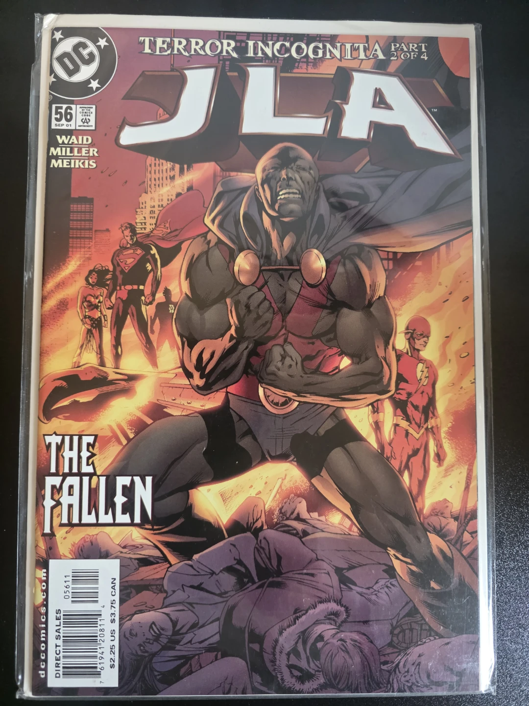 JLA "The Fallen" Comic Book #56 (September 2001)