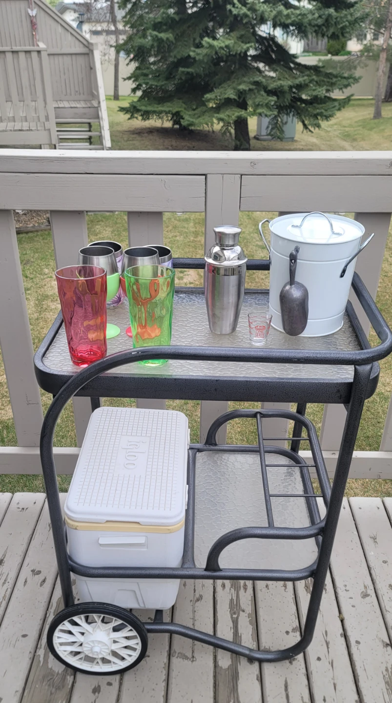 Outdoor Serving Cart w/ Igloo Cooler - photo 3