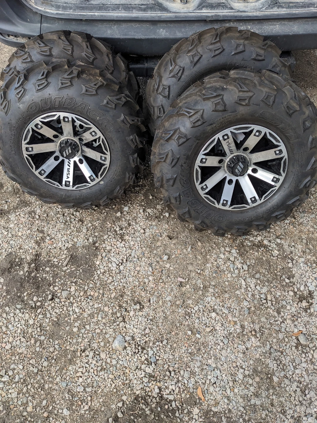 Brand New Outback ATV Mud Tires & Rims – Set of 4