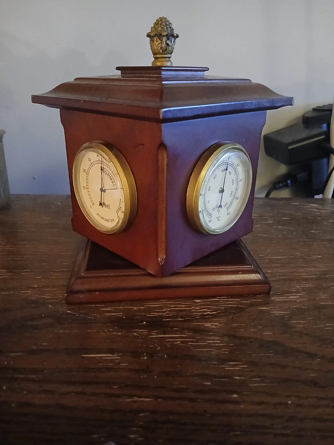 Bombay Company Wooden Weather Station Clock - photo 2