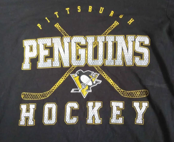 Pittsburgh Penguins Kids Hockey Long Sleeve Shirt Size L-G 14/16 - photo 3