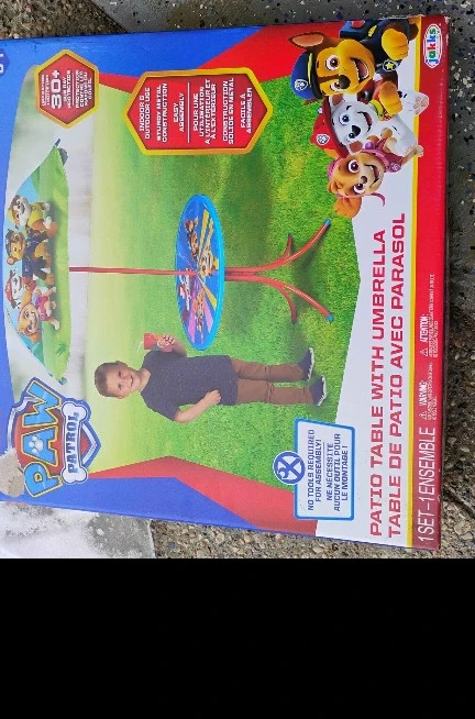 Paw Patrol Patio Table with Umbrella