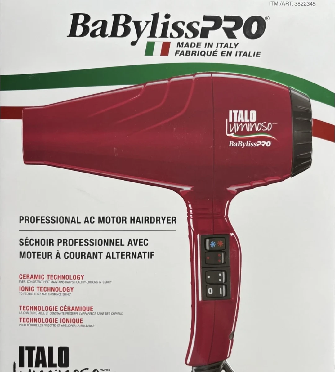 **BaBylissPRO ITALO LUMINOSO Professional AC Motor Hair Dryer** - photo 3