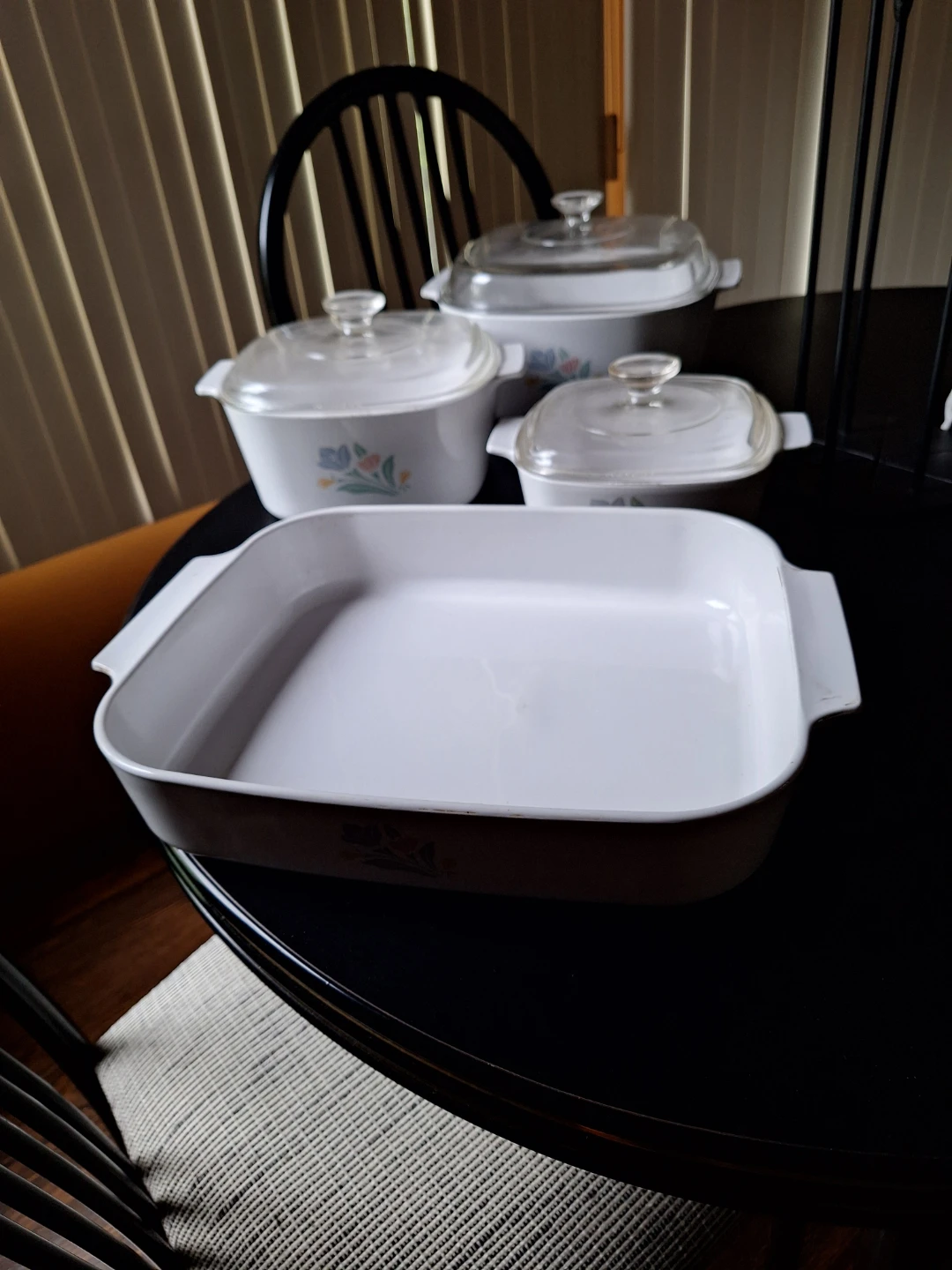 CorningWare Blue Cornflower Casserole Dish Set with Lids