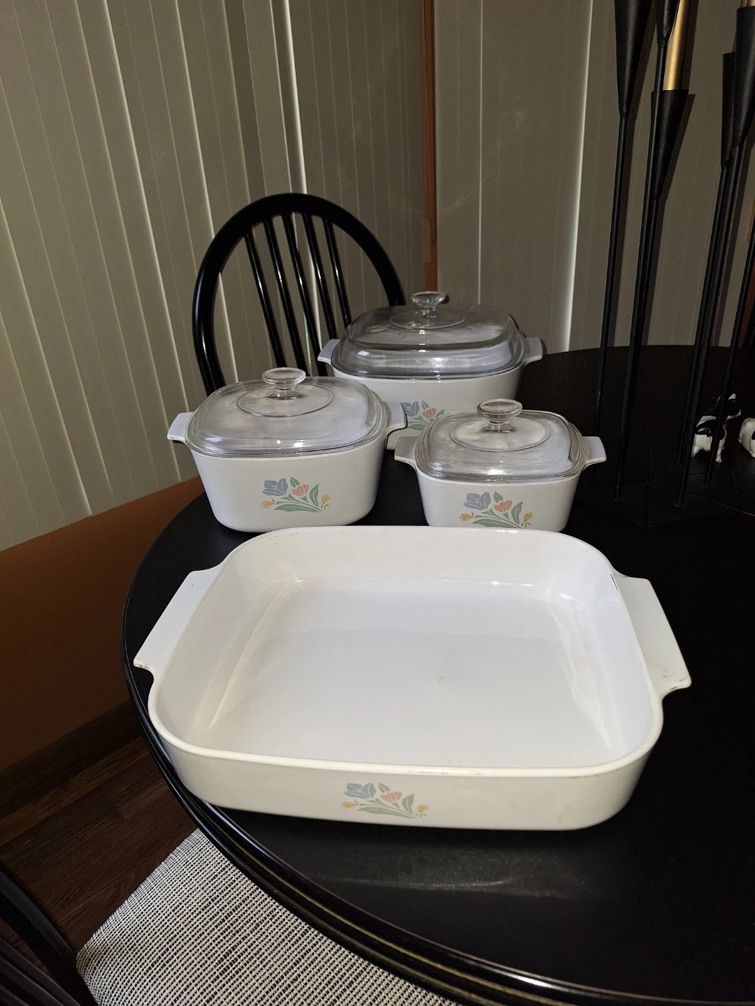 CorningWare Blue Cornflower Casserole Dish Set with Lids - photo 2