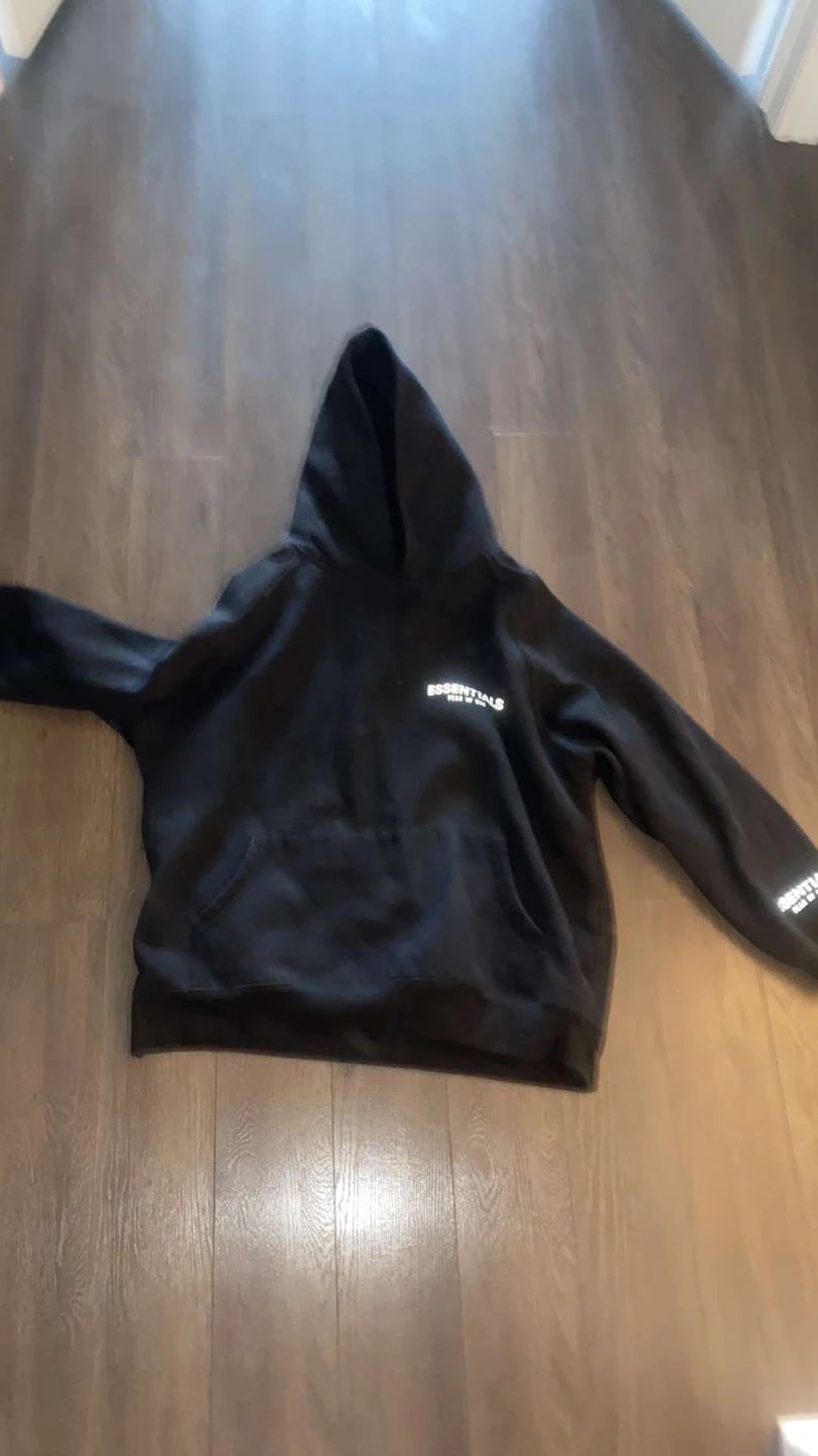 Fear of God ESSENTIALS Black Hoodie