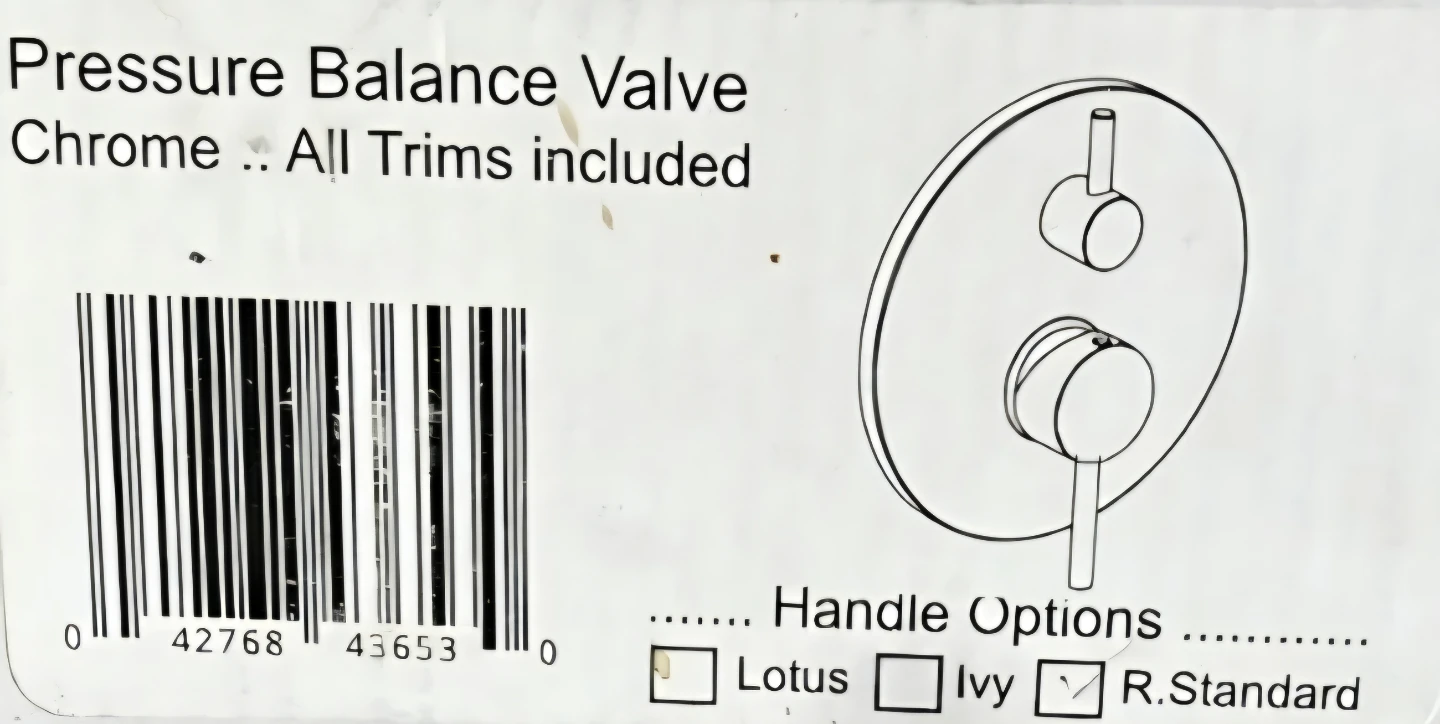 Luxury EcoFlow By Cavalli Pressure Balance Valve - Chrome - photo 4