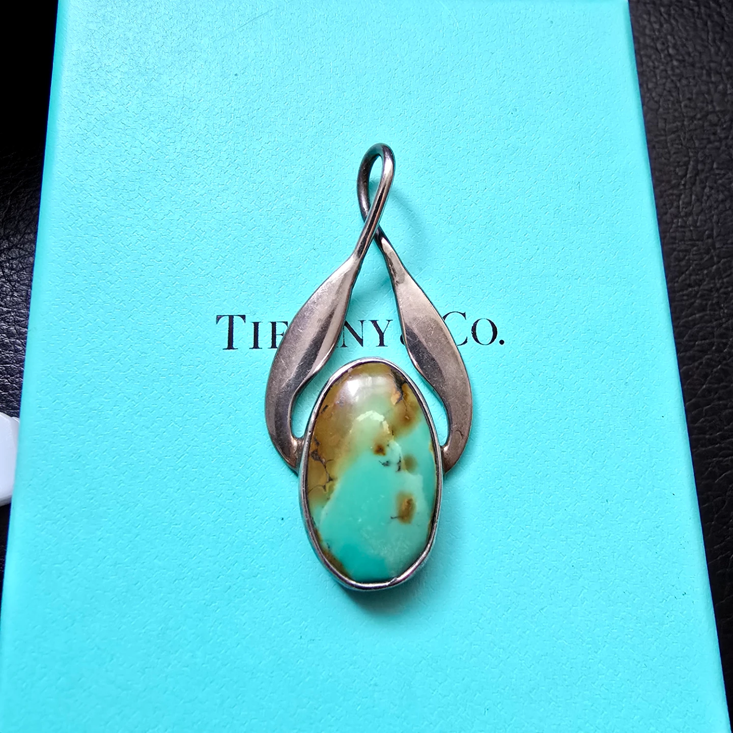 Vintage 925 Silver Turquoise pendant sale