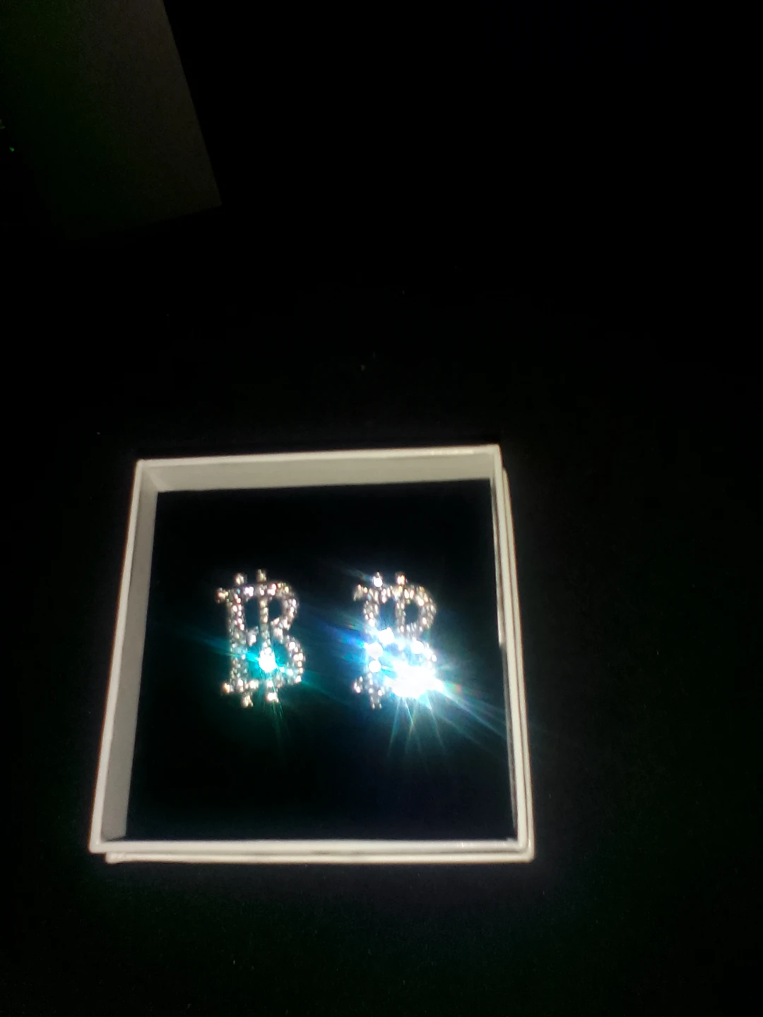 Balenciaga "B" Logo Crystal Earrings - photo 2