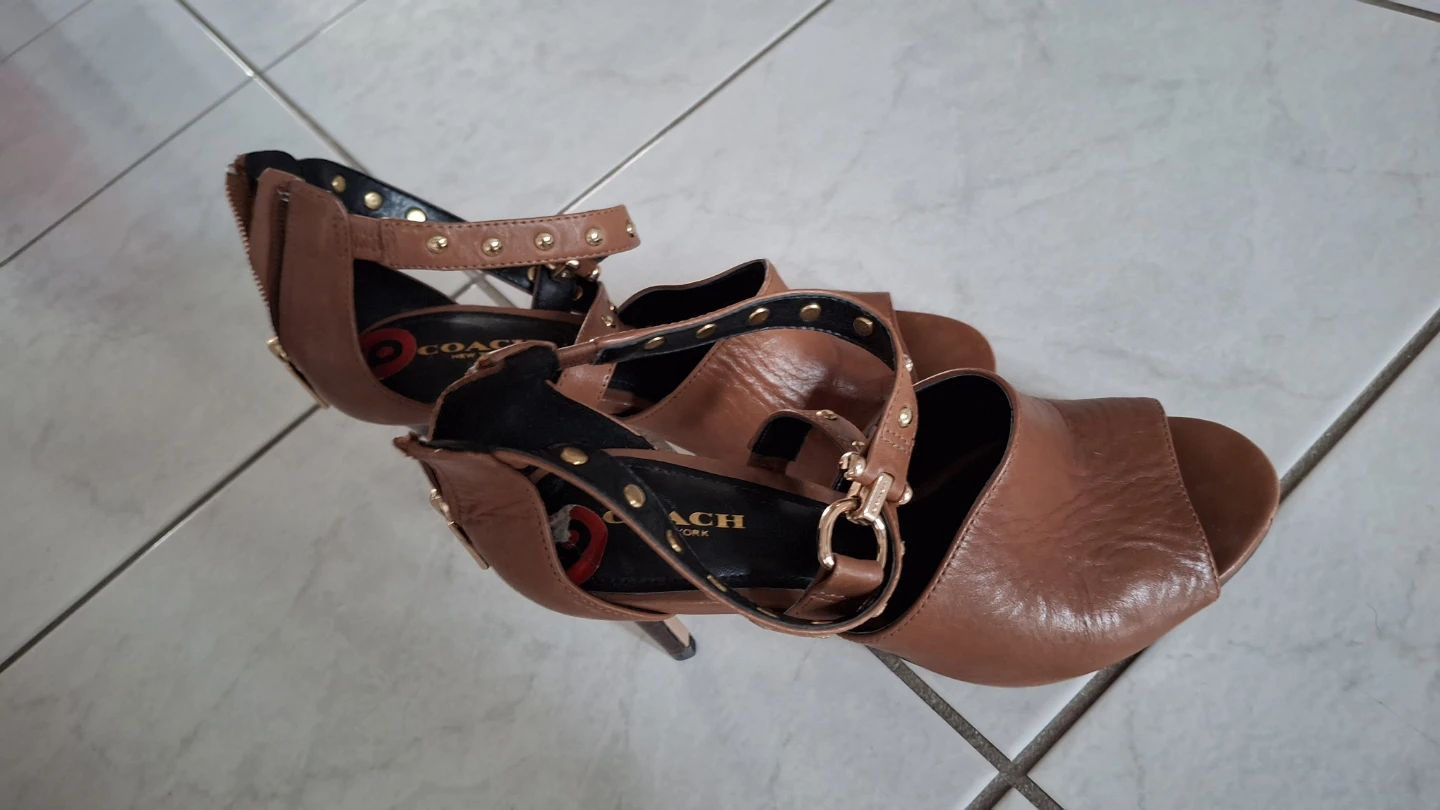 Coach New York Brown Leather Studded - photo 2