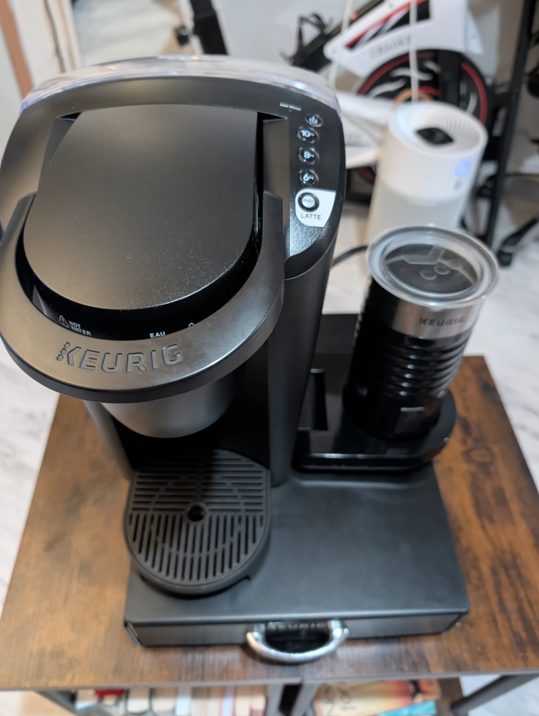 K-Latte Single Serve Coffee & Latte Maker with Milk Frother - photo 3