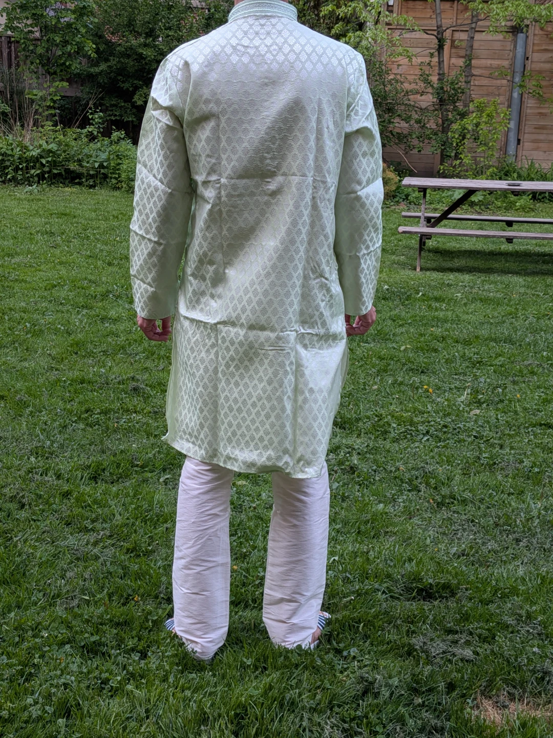 Light Green Kurta Pajama Set - photo 2