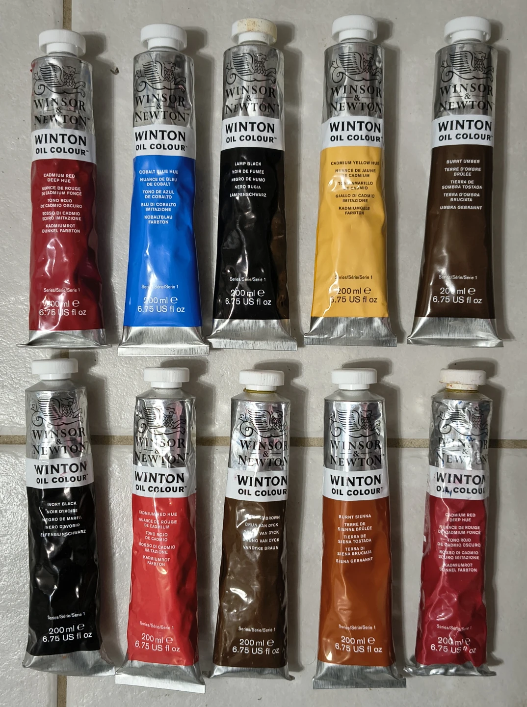 Winsor & Newton Winton Oil Colour Paint Tubes (200ml)
