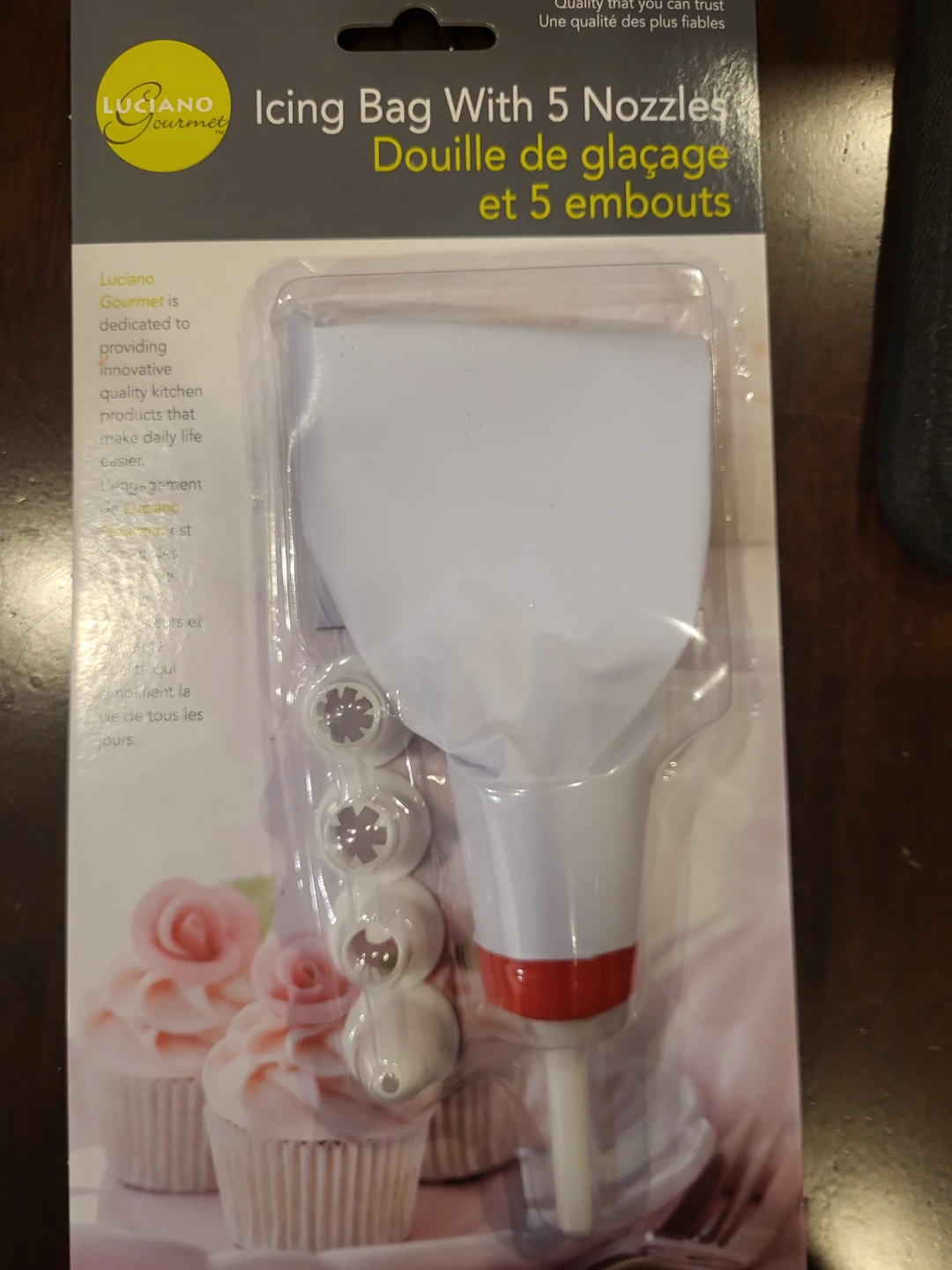 Luciano Gourmet Icing Bag with 5 Nozzles