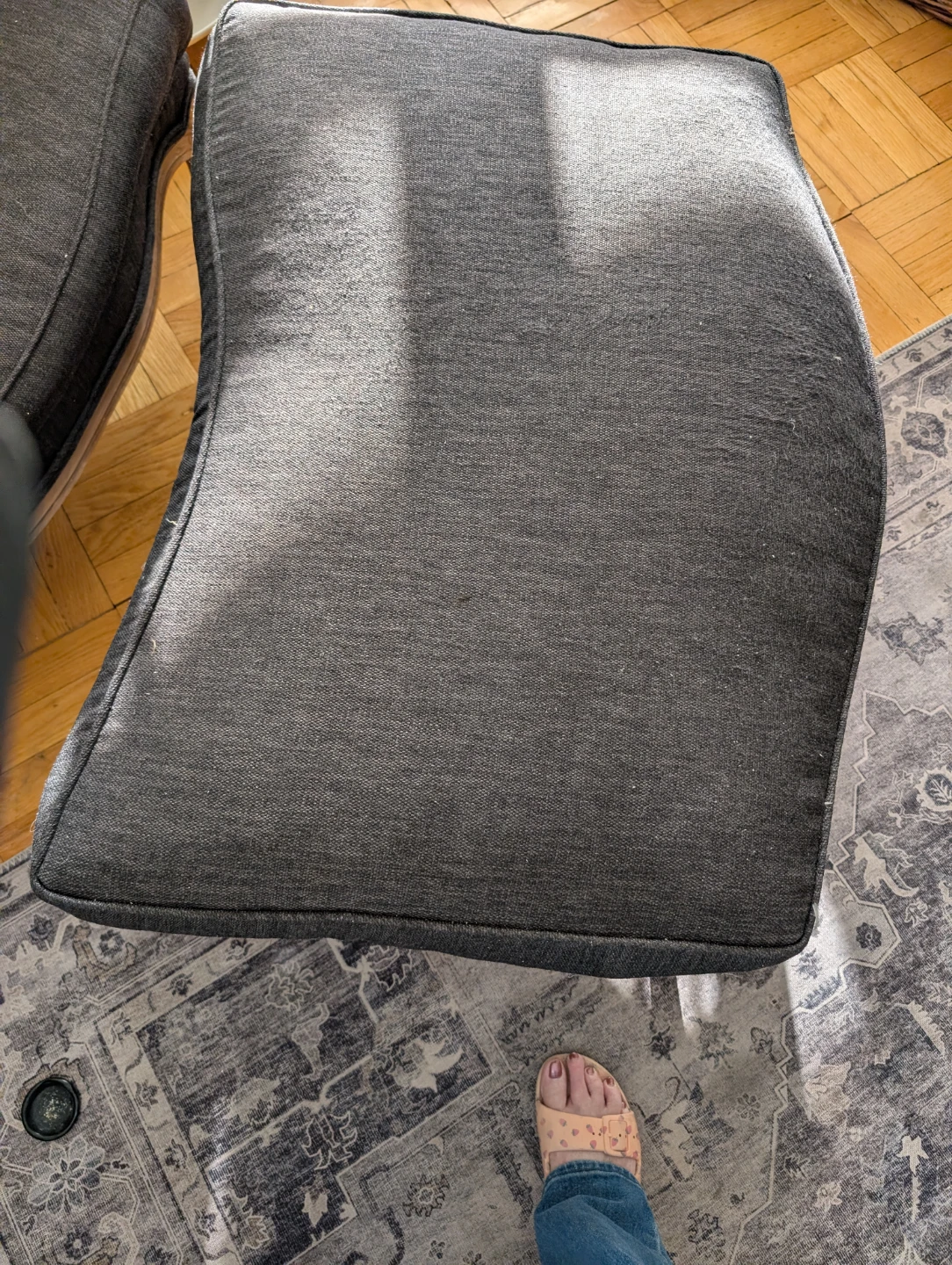 Antique Berger chair with ottoman - photo 5