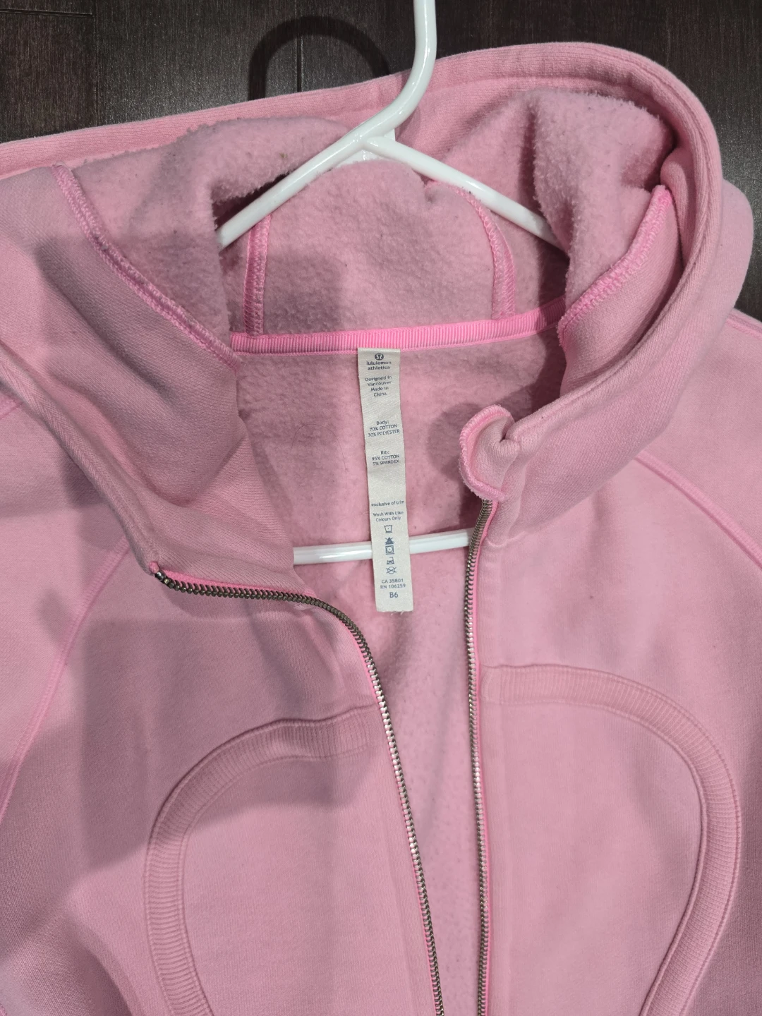 Lululemon Pink Hoodie Jacket Size 6 - photo 2
