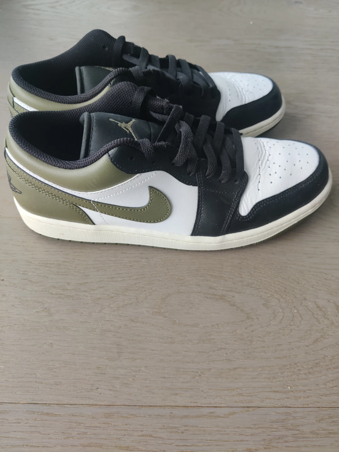Air Jordan 1 Low Black Olive Sneakers - photo 3