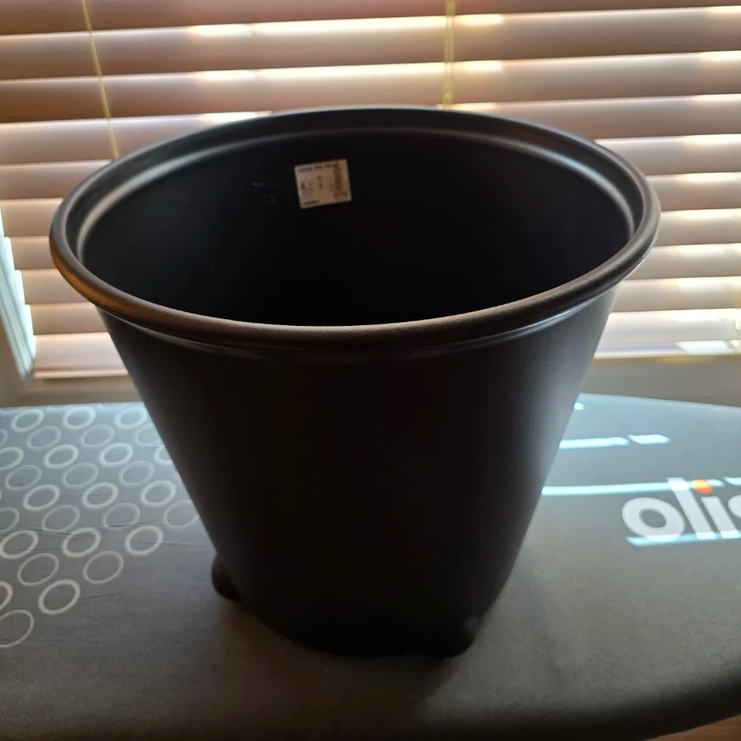 32 cm (12.5") IKEA PS FEJÖ black plant pot