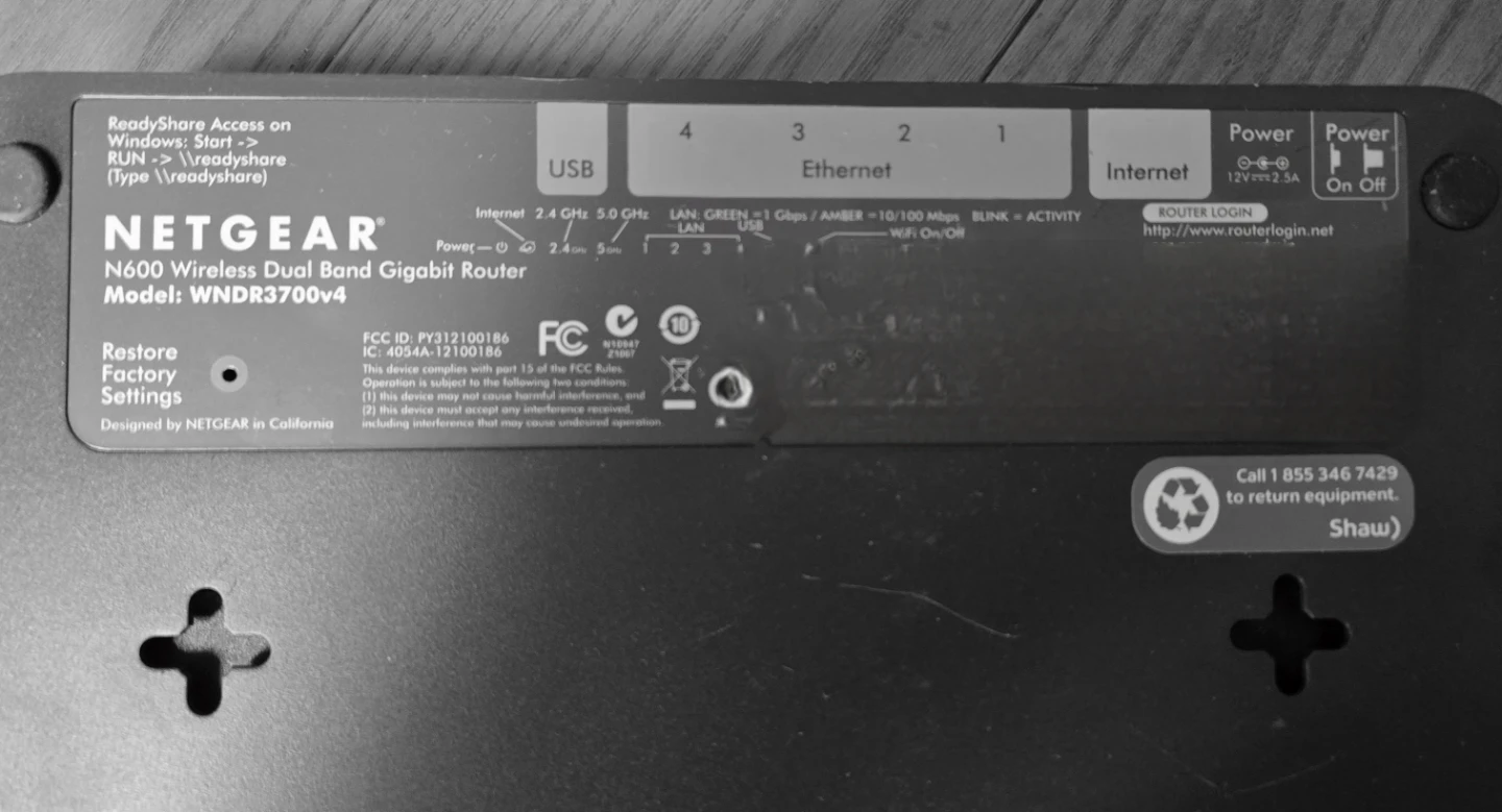 NETGEAR N600 Wireless Dual Band Gigabit Router WNDR3700v4 - photo 3