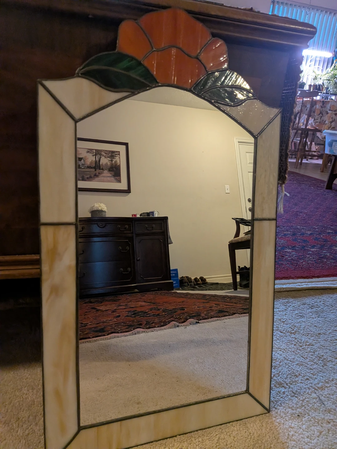 Stained Glass Accent Mirror