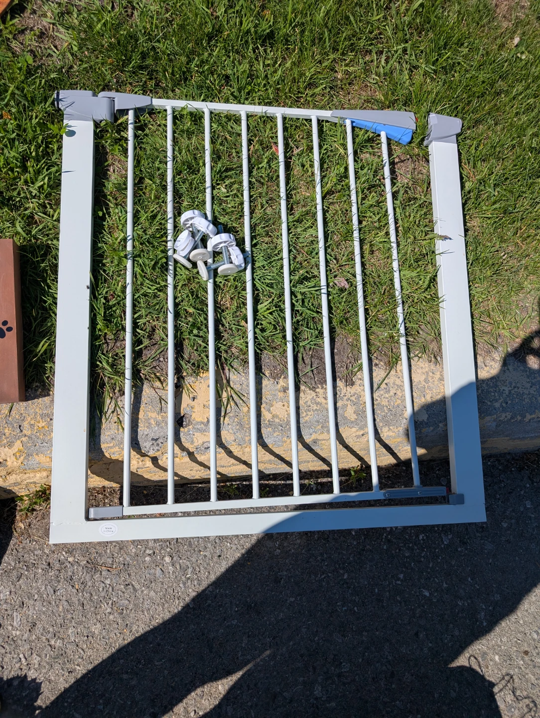 White Metal Safety Gate