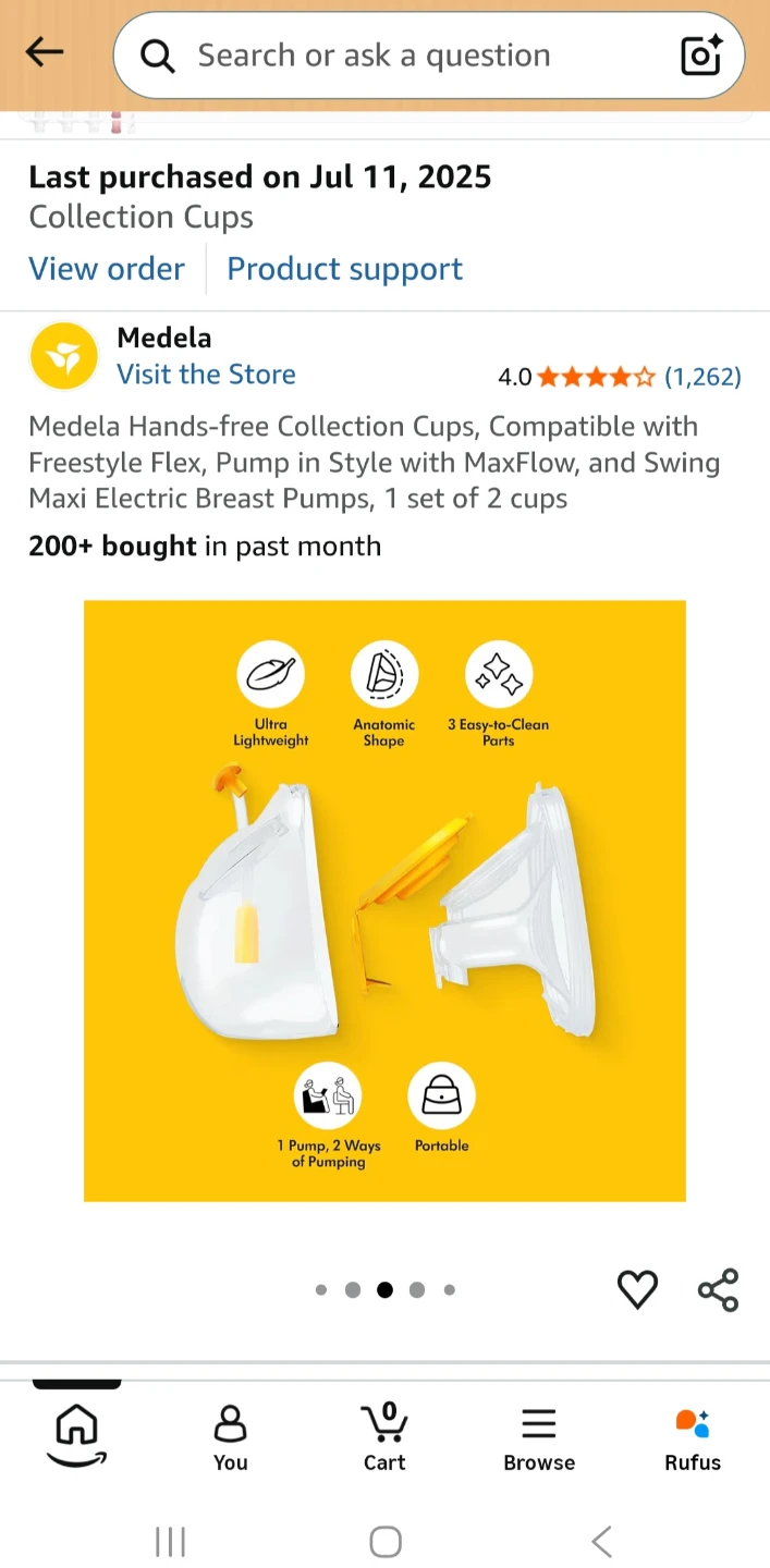 Medela Hands-free Collection Cups (Set of 2) - photo 3