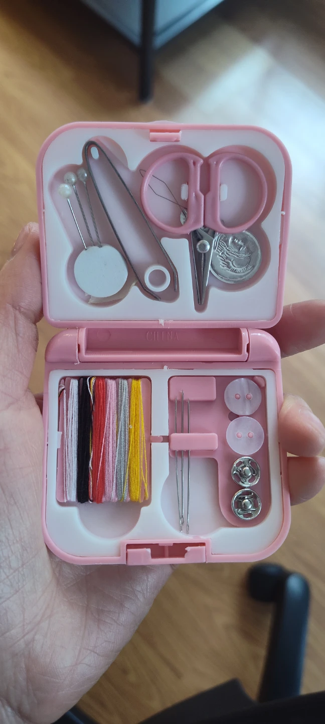Pink Travel Sewing Kit