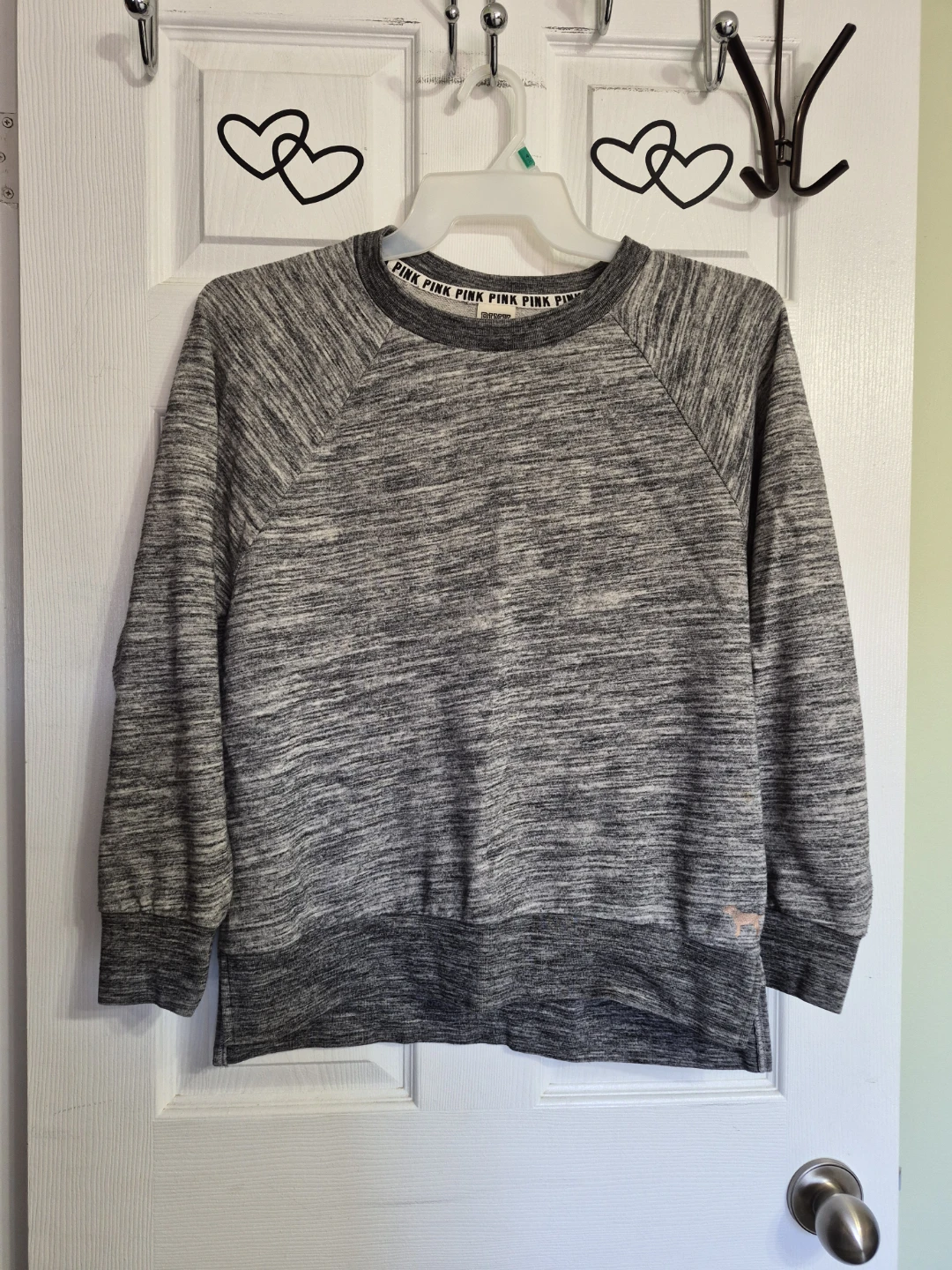 Ladies Size Small Pink Victoria Secret Grey Light Sweater