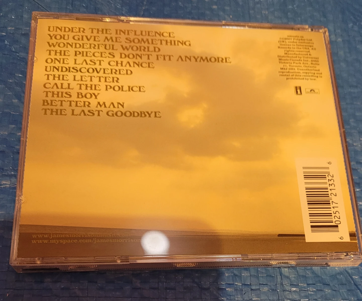James Morrison Undiscovered CD - photo 2