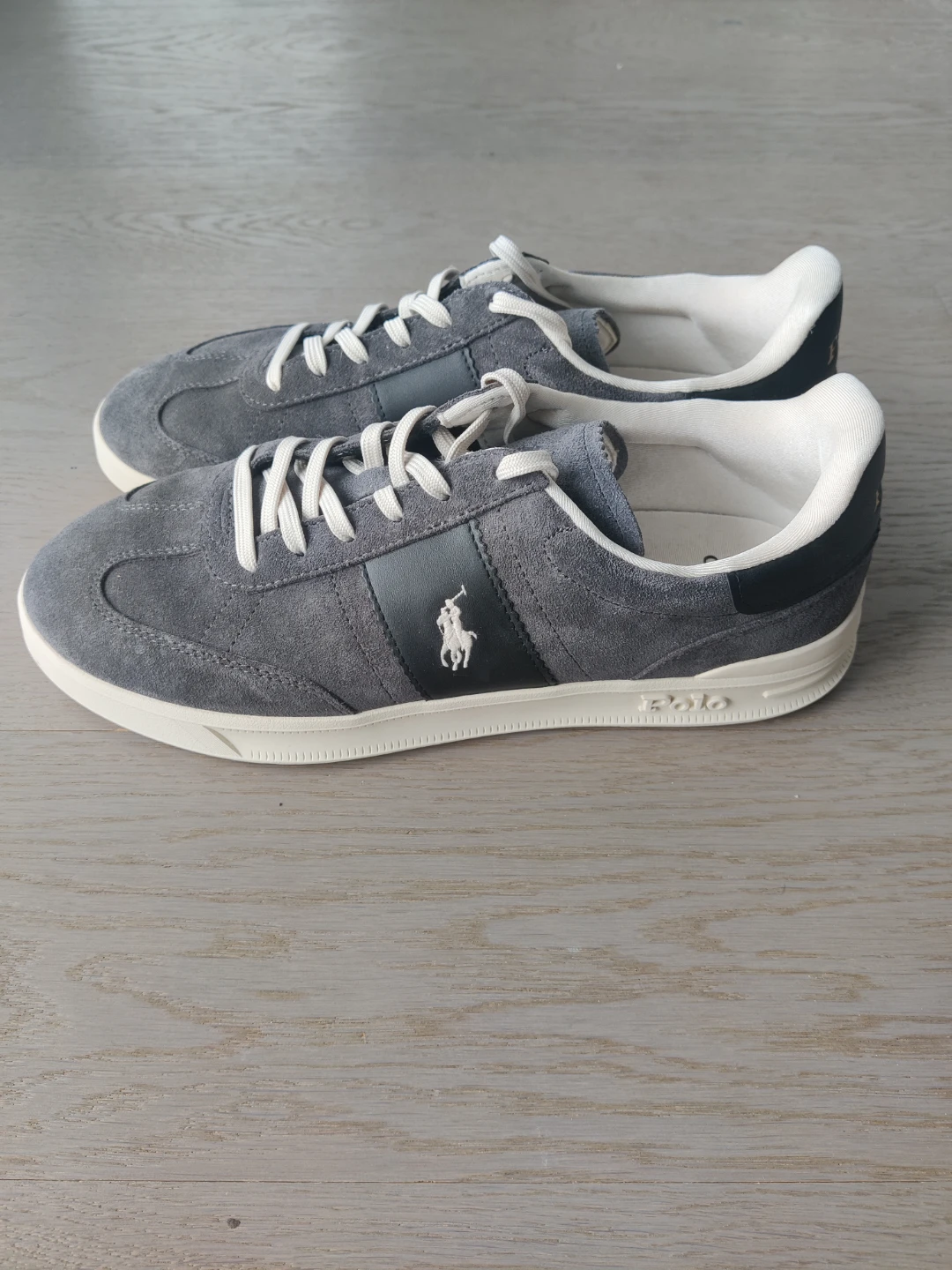 Polo Ralph Lauren Grey Suede Sneakers